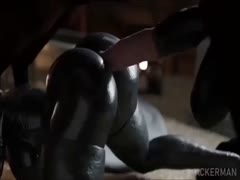 Horse with huge cock fucking a sexy lady with tight zoopussy
